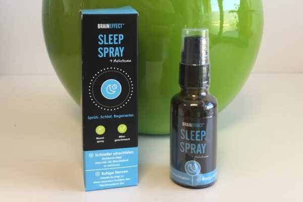 Besser einschlafen mit Melatonin SLEEP SPRAY von Braineffect