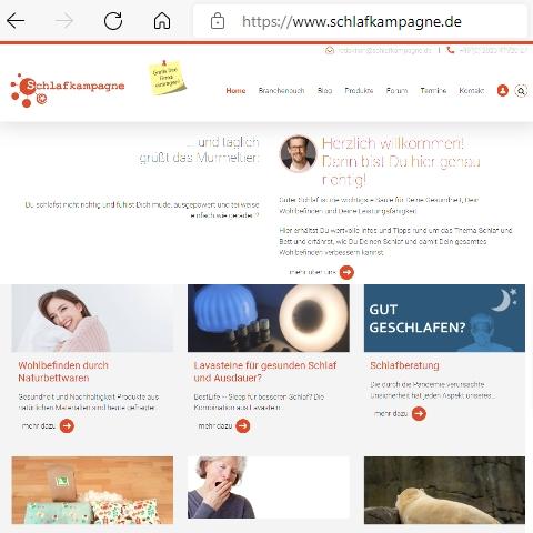 Screenshot Schlafkampagne